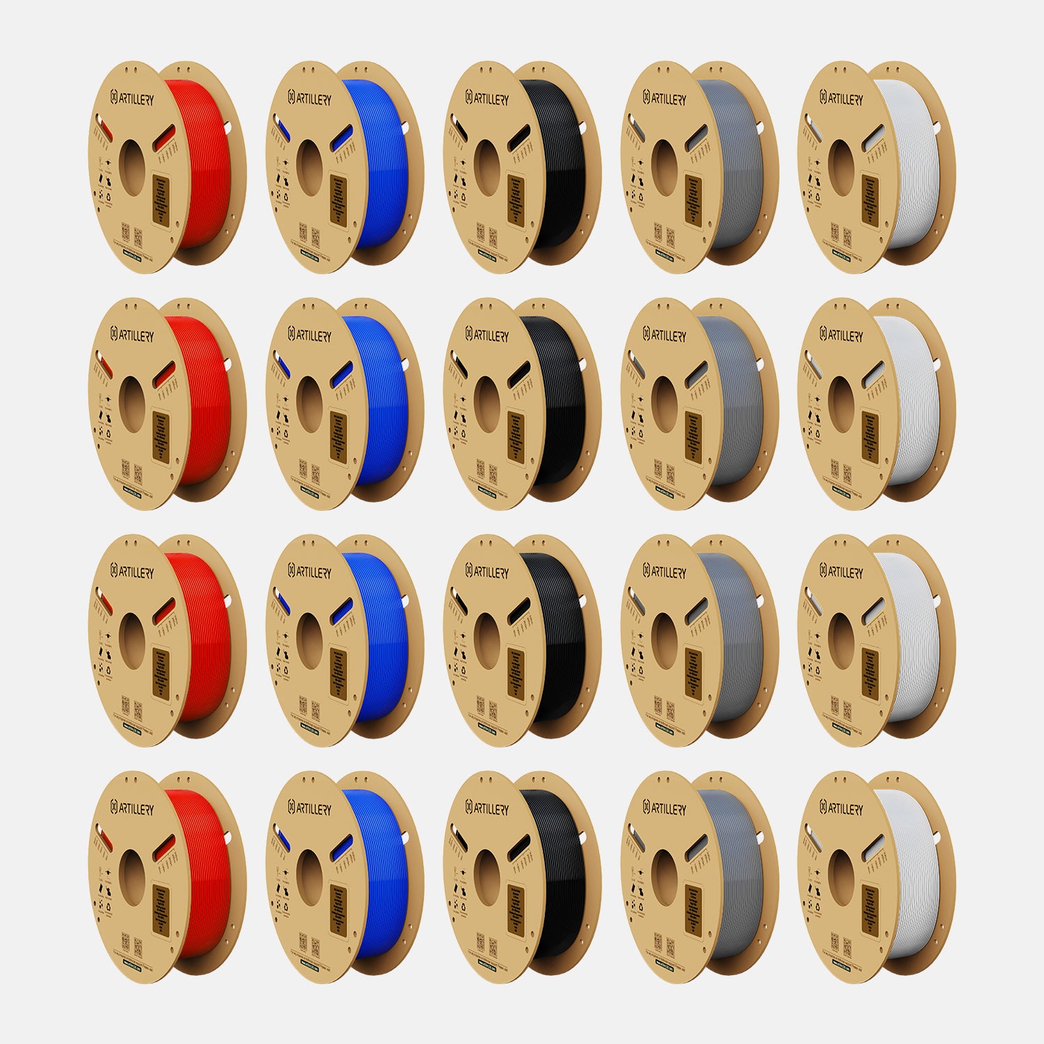PLA 5-Farben Filament 20 kg